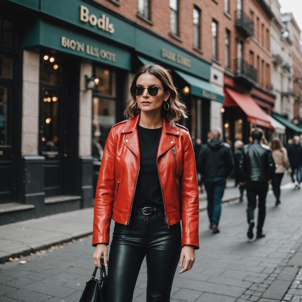 Quelle est la meilleure façon de porter des vestes en cuir coloré pour un style audacieux?