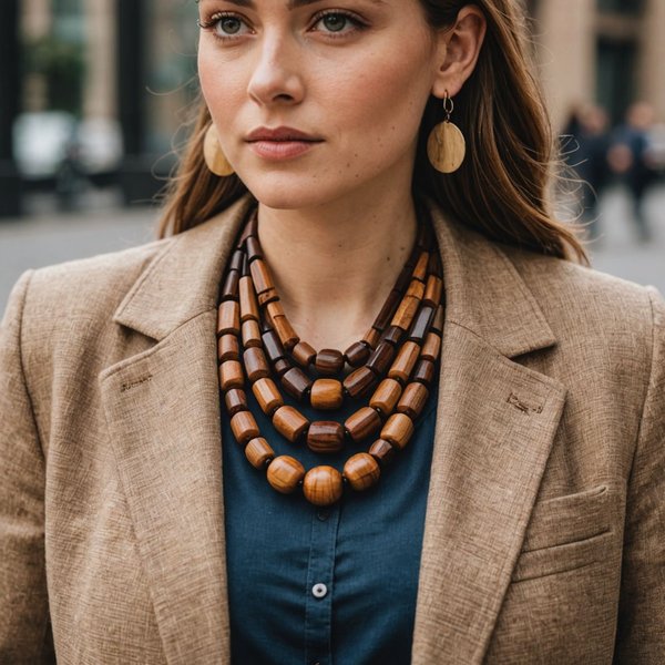 Quels types de bijoux en bois sont adaptés pour des tenues de bureau?